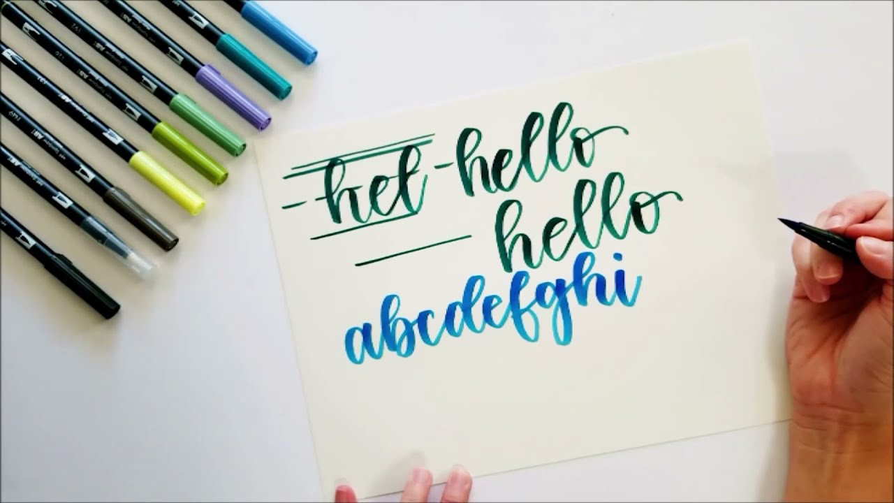 Beginner Brush Lettering with Tombow Dual Brush Pens | Michaels