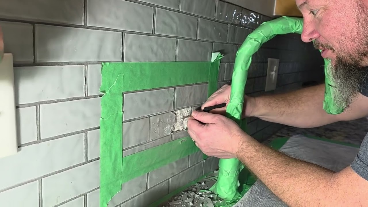 Backsplash tile replacement 