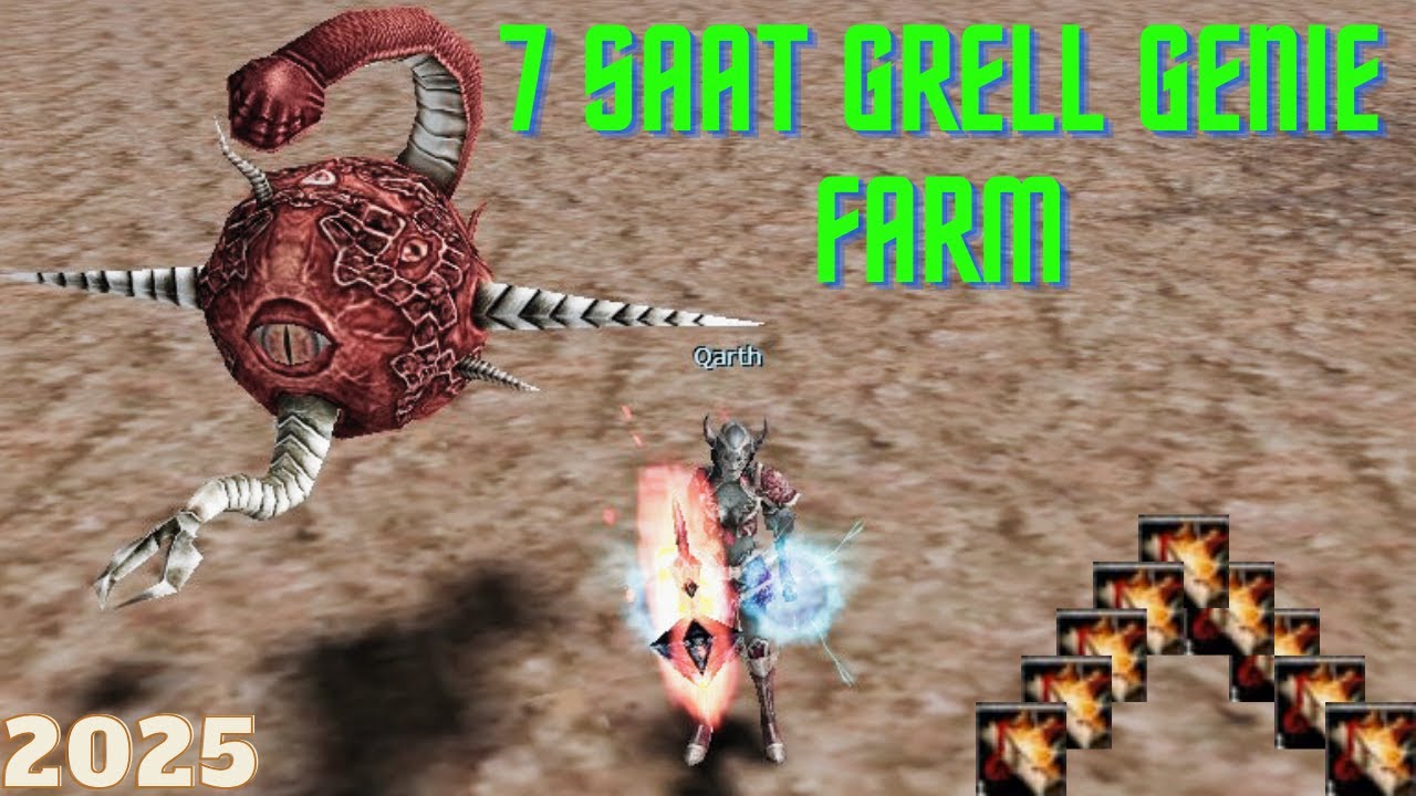 AFK Kalınabilecek En Temiz Slot | 7 Saat Grell Farm | Knight Online Zero Farm | #knightonline