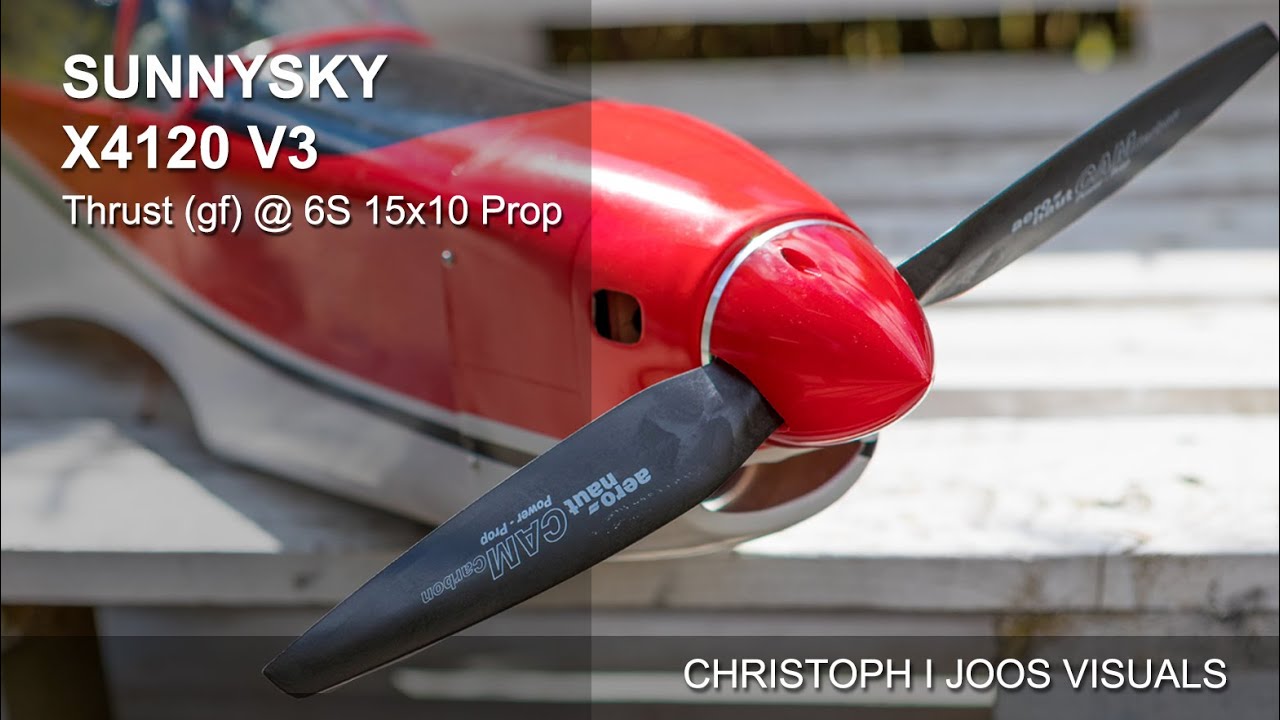 Pilatus PC-7 SUNNYSKY Motor  X4120 V3 480KV  Thrust Test