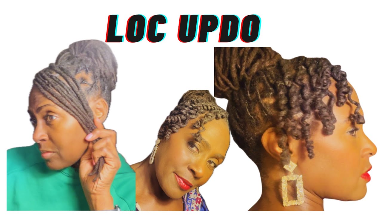 Loc Updo - Tutorial on styling my Locs for an event