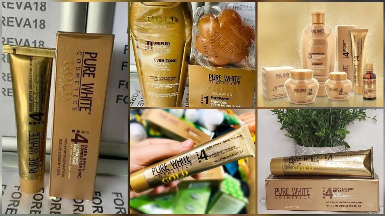 كريم 6 زيوت نادرة و ذرات الذهب لبشرة خالية من العيوب🌸Pure White Gold🌸