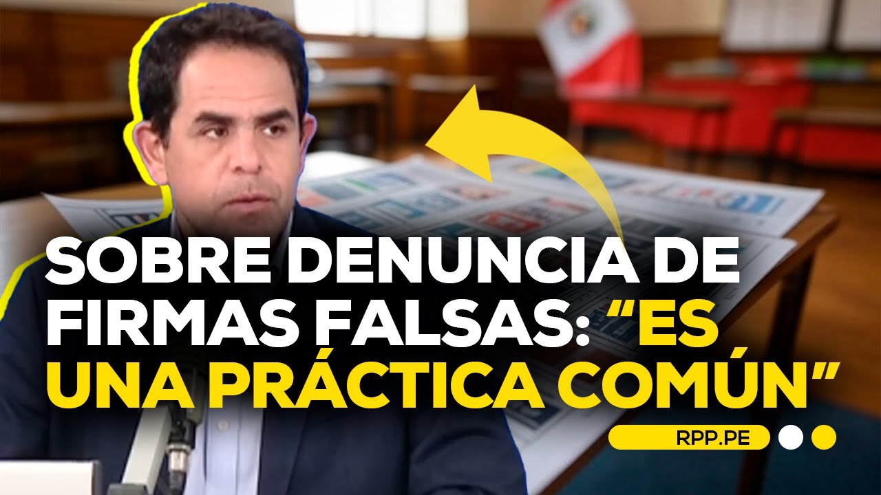 ¿Qué pasará con los partidos políticos que presentaron firmas falsas? #ADNRPP | ENTREVISTA