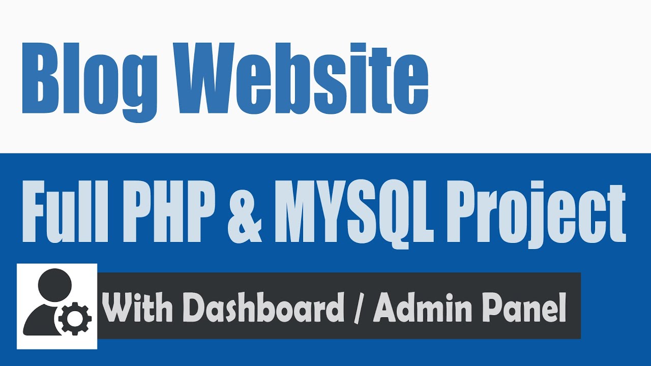 How to create a blog PHP and MySQL database  Intro & Demo