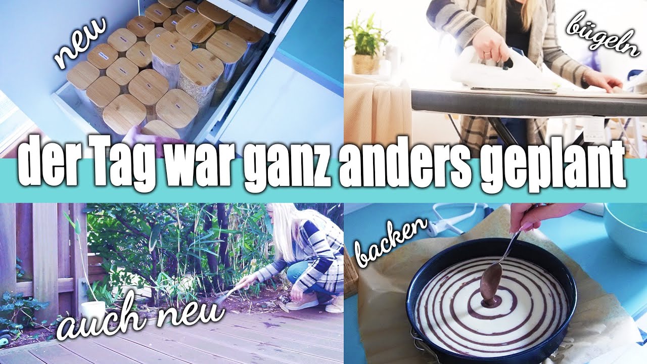 Was ein Tag - Küche neue Aufbewahrung, Terrasse neu gemacht, Aufräumen, Bügeln und Kuchen backen
