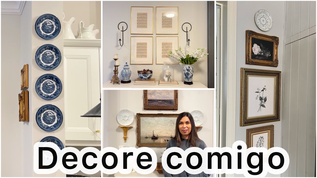 DECORE COMIGO - PENDURANDO QUADROS E PRATOS NAS PAREDES