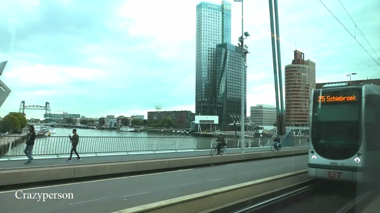 Tramrit Vasteland - Erasmusbrug - Wilhelminaplein Rotterdam