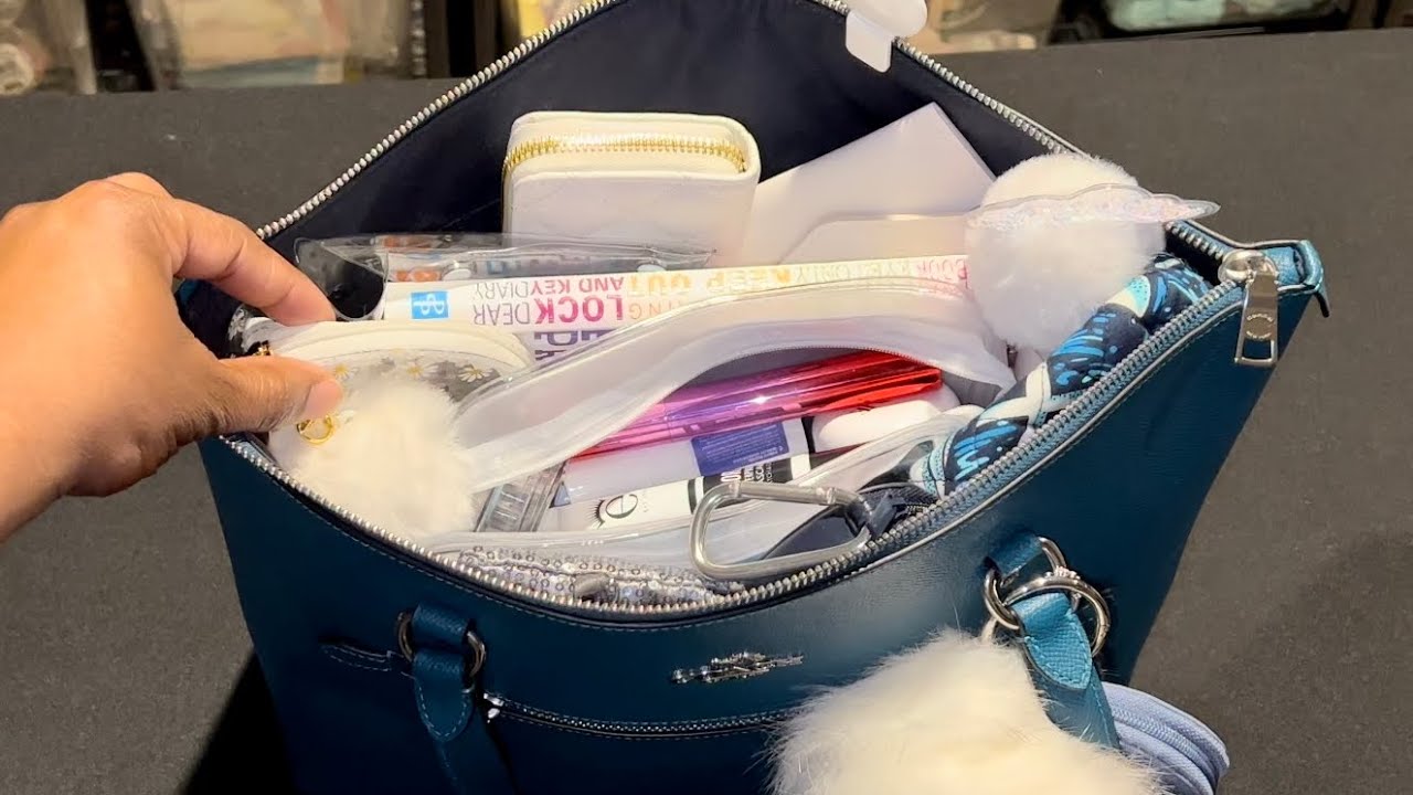 What’s in my Coach Gallery Tote!? WIMB! Coach Turquoise