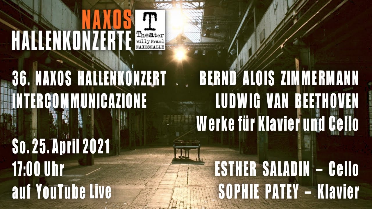 36. Naxos Hallenkonzert | So. 25.04.21 – 17:00 Uhr | Online-Stream