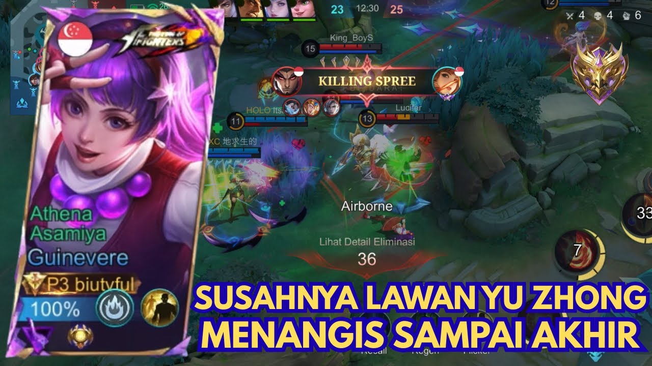 SERING MATI KONYOL LAWAN YU ZHONG 👻👻 NEXT DI-BANNED AJA YZ NYA LOH 😭😭😭 #MLBBGoldenMonth #MLBBCreator