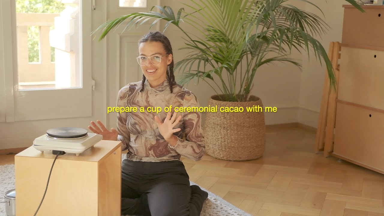 prepare a cup of ceremonial cacao with me