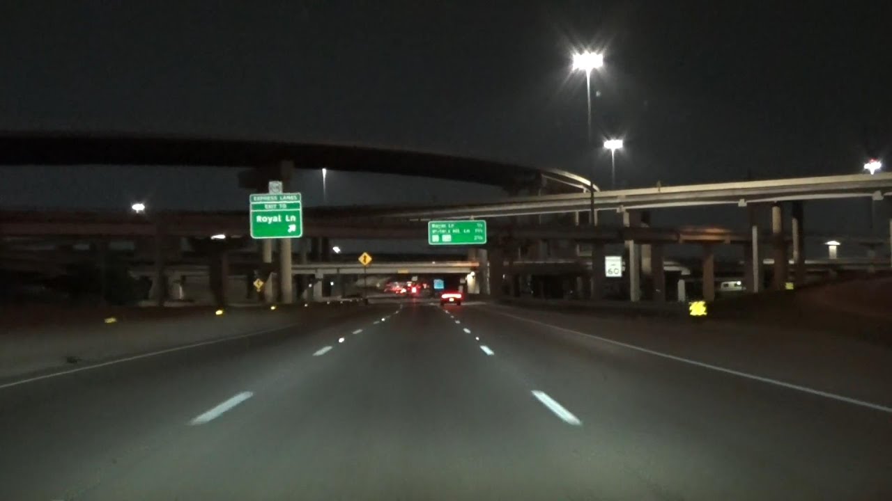 Lone Star State Adventures - "Metroplex Young Night" - I-35E from the North in Dallas - Texas USA
