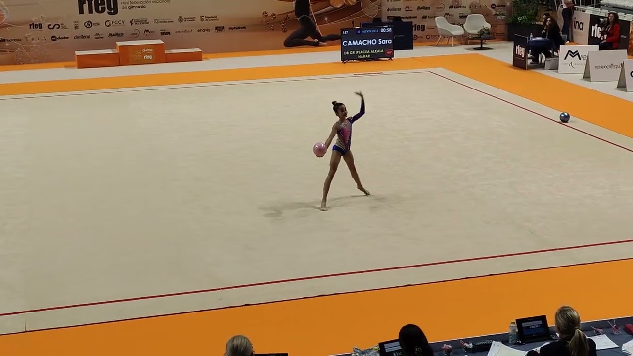 Campeonato Nacional Base 2024 (09/04). Alevín pelota. 21 posición (162 gimnastas)