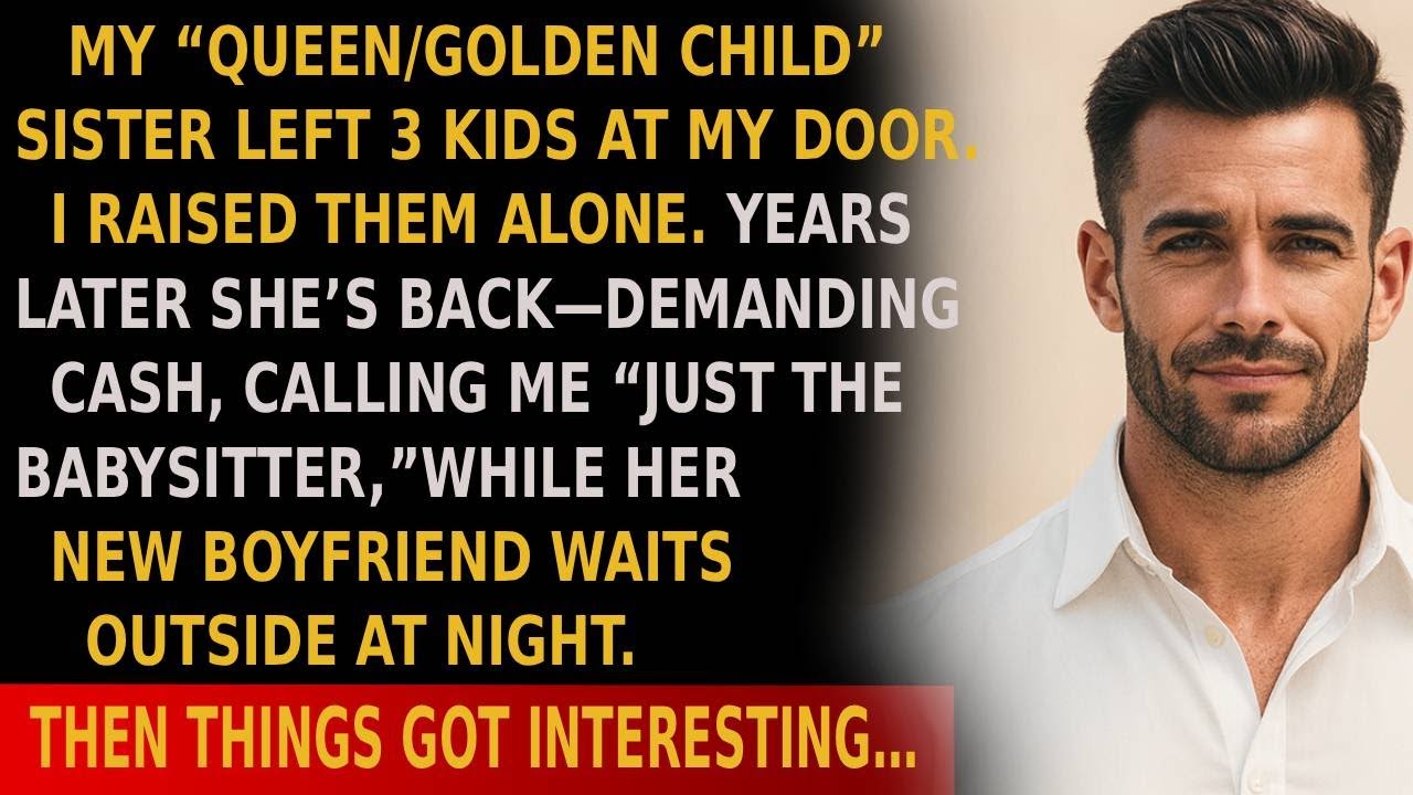My Entitled Sister LEFT Her 3 Kids on My Doorstep — I Raised Them ALONE. Then She Came Back and…