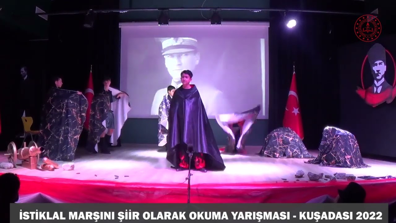 İstiklal Marşını Şiir Olarak Okuma Yarışması Ortaokul Kategori Birincisi Kaan KIZILKUYU