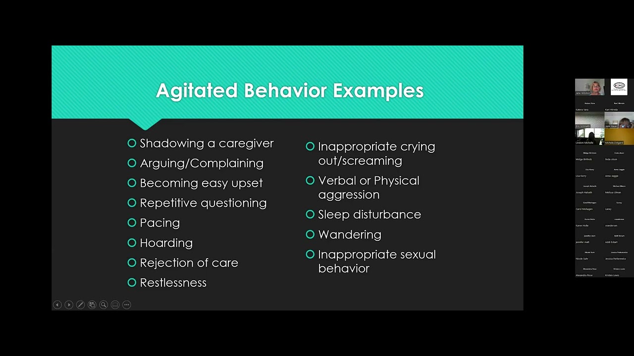 Managing Agitation in Dementia