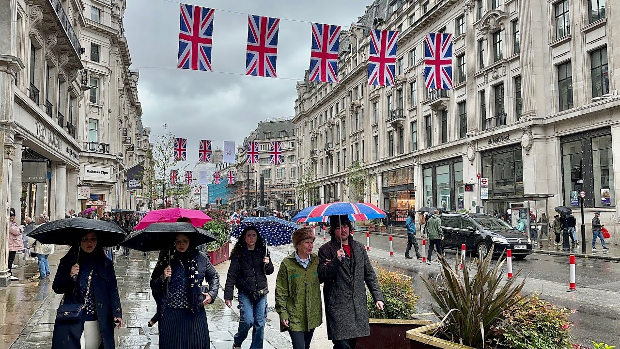 London City Street Walk | 4K HDR Virtual Walking Tour around the City | London Most Famous Street