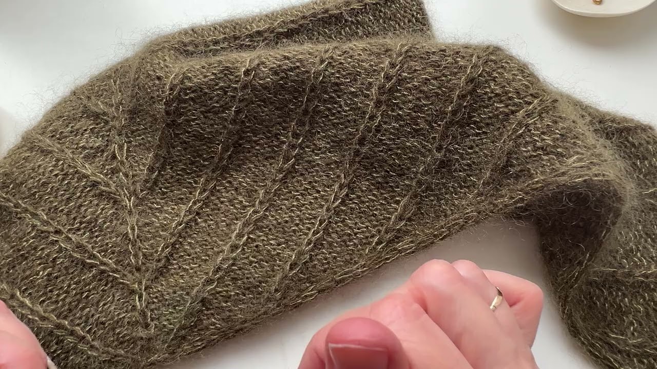 Linea Scarf Triangular: Gennemgang af de 12 pinde i mønsterrapporten
