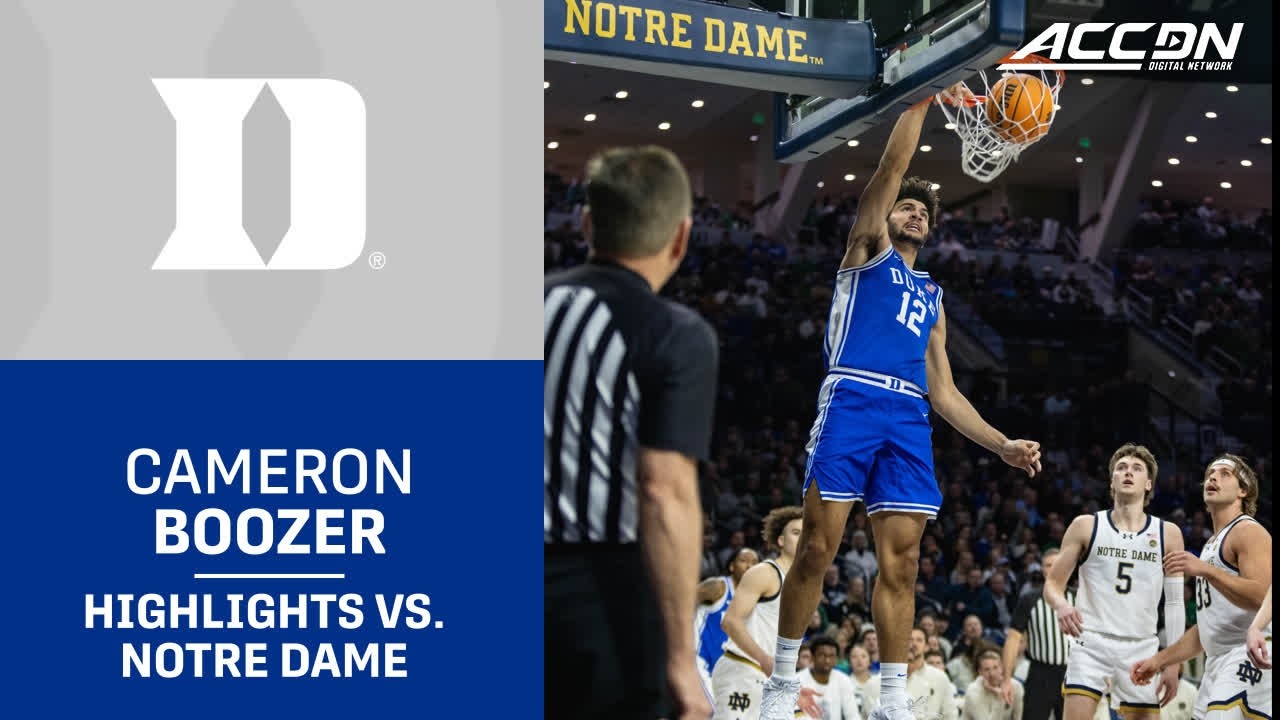 Duke's Cameron Boozer's Big First Half Leads To Duke Blowout