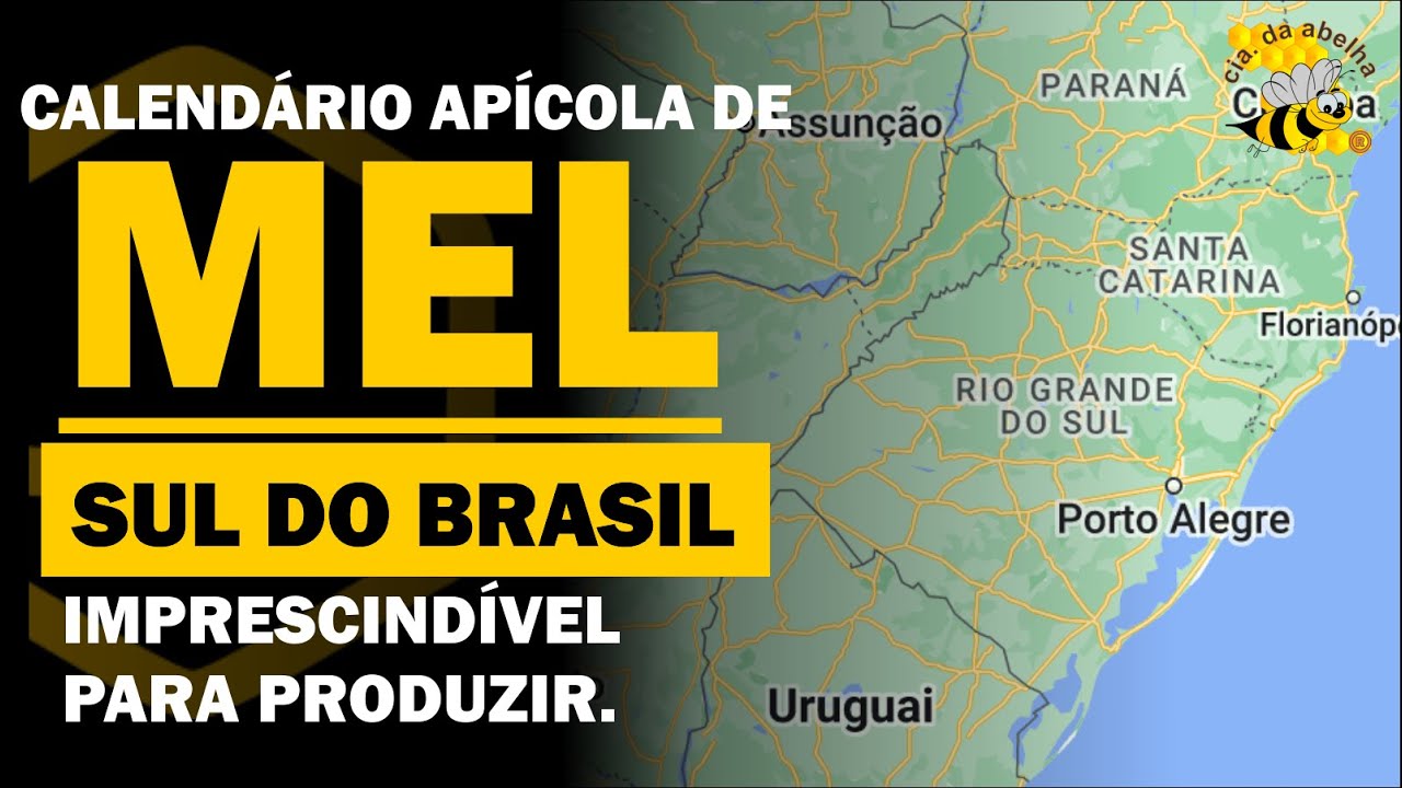 Calendário apícola DE MEL do sul do Brasil | Armindo Vieira - Cia da Abelha