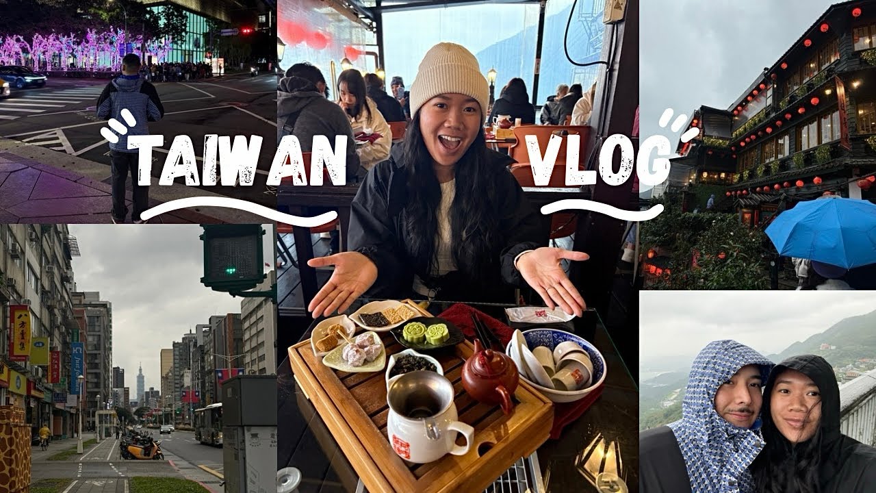 Taiwan travel vlog 🇹🇼🥟🫖| new year’s fireworks, taiwanese food, jiufen old street & more!