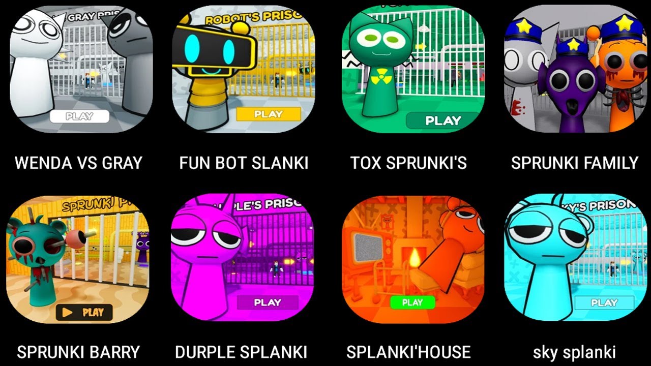 SPLANKI'S HOUSE RUN,🔪SPRUNKI FAMILY BARRY'S PRISON,🔪SPRUNKI FAMILY BARRY'S PRISON,☢ TOX SPRUNKI'S...