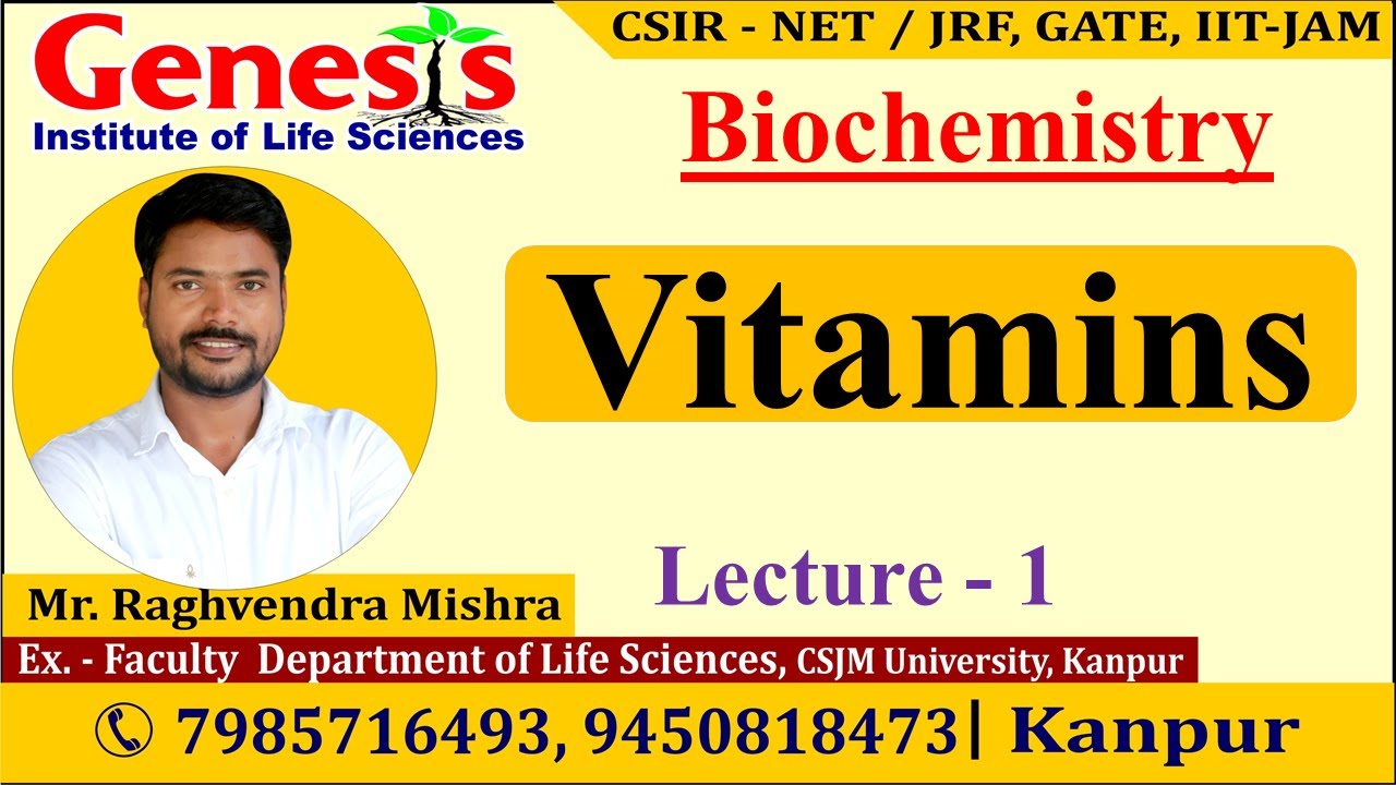 Vitamins | Biochemistry | Lecture-1 | New online 