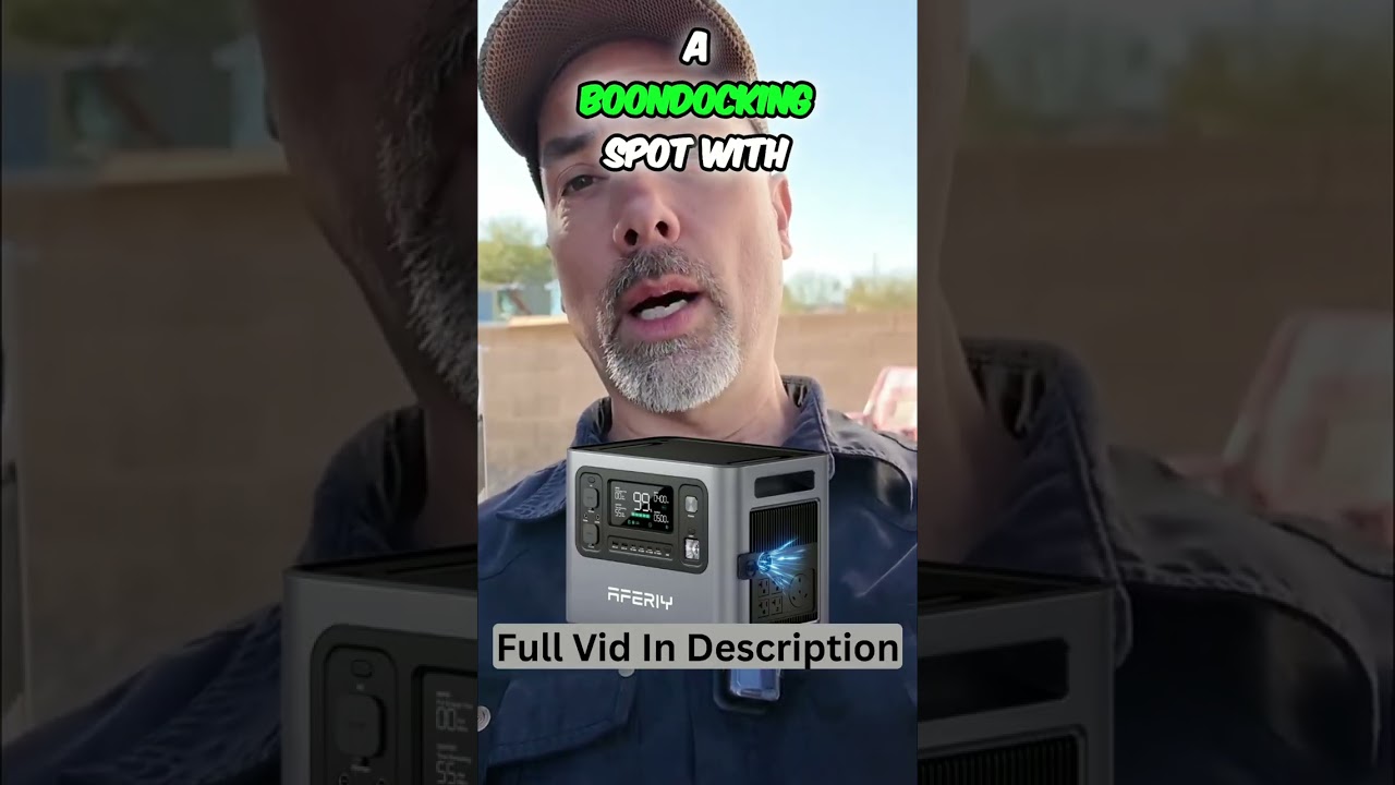 Silent Boondocking Power: Battery + Solar Freedom! 