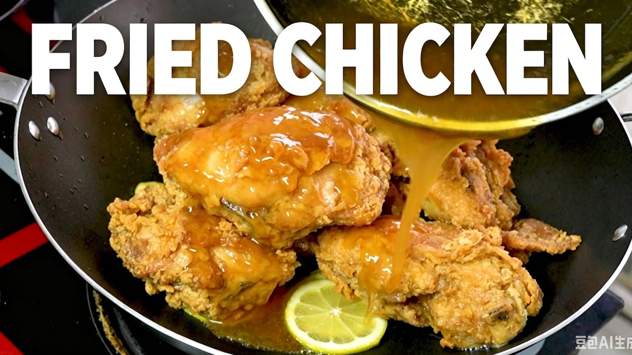 How Chinese Chef Cooks Garlic Fried Chicken Thighs in Lemon Sauce