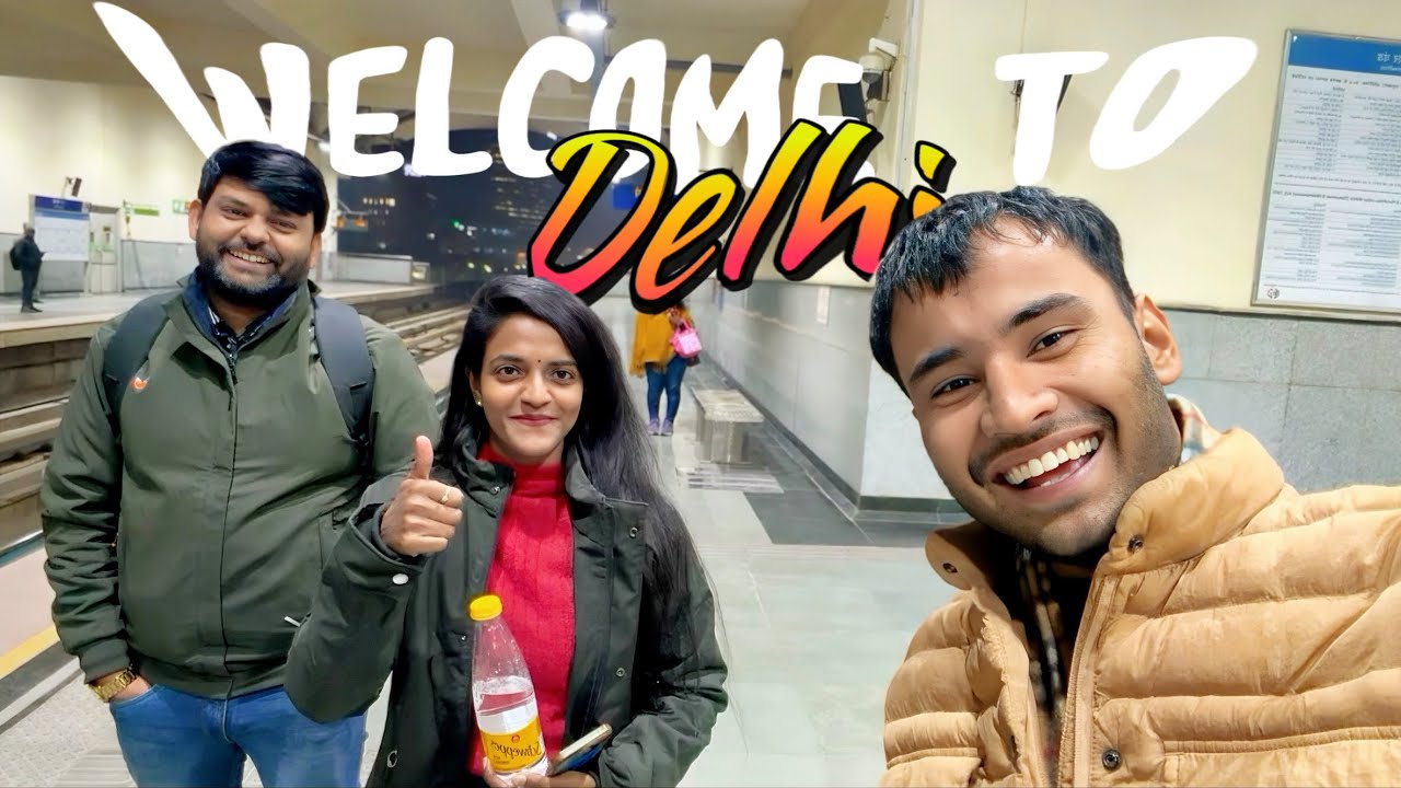 Day 01 with Bhaiya and Bhabi in Delhi ❤️| welcome to Delhi 🙏🏼