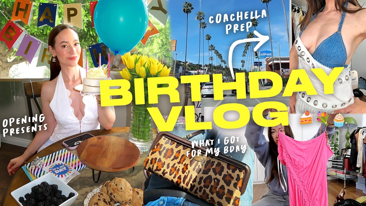 What I Got For My Birthday, Prepping for Coachella, and Vintage Haul!!