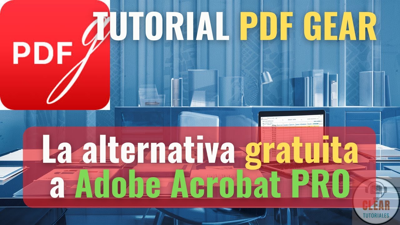 Alternativa gratuita a Adobe Acrobat PRO con todas sus funciones | Edita y usa IA con PDF |  PDFGear