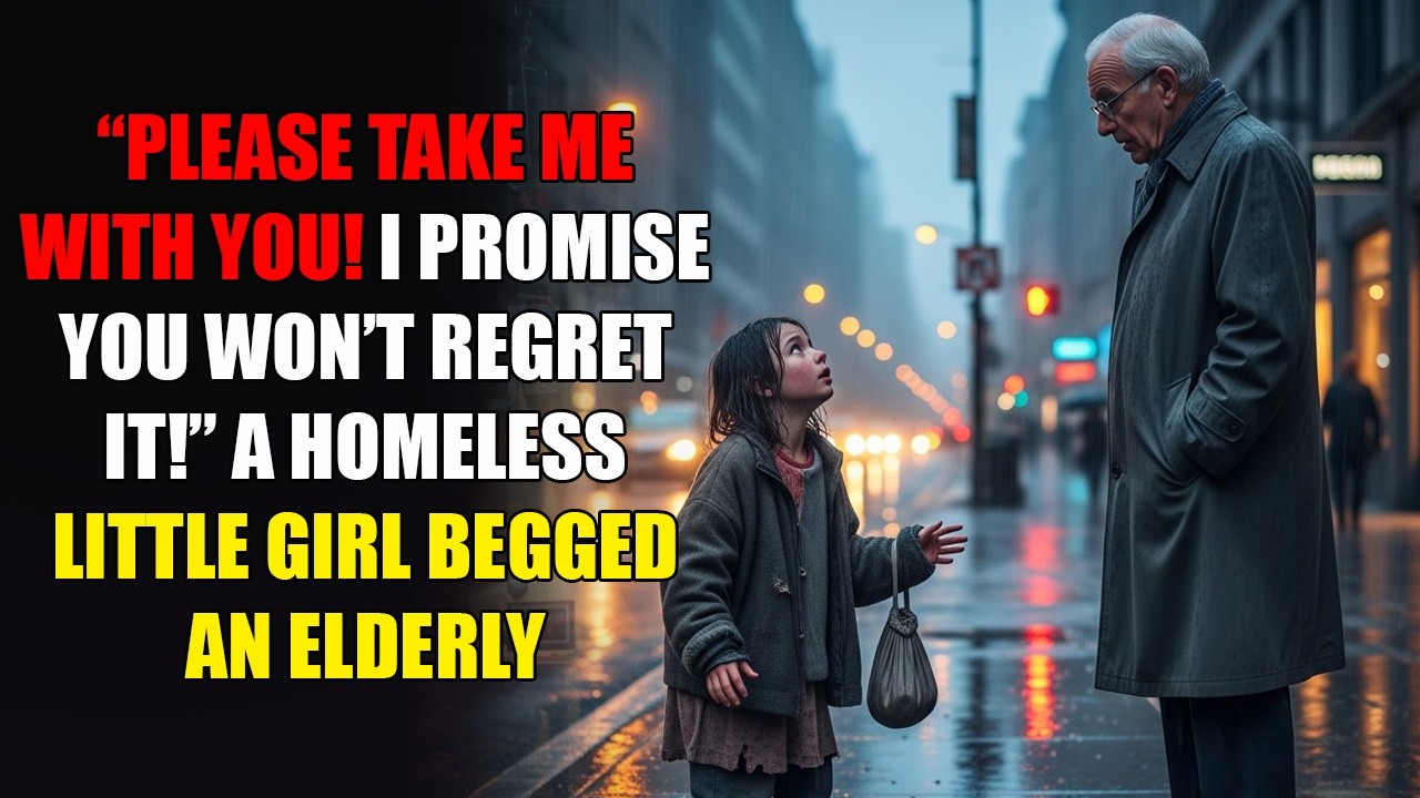 “‘Please Take Me With You!’ — A Homeless Girl Begged an Elderly Man… #interestingstory #lifestory