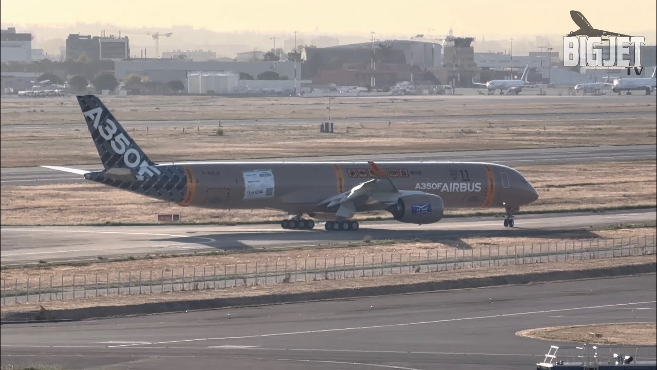 RTO test for the 1st A350F at @airbus Toulouse