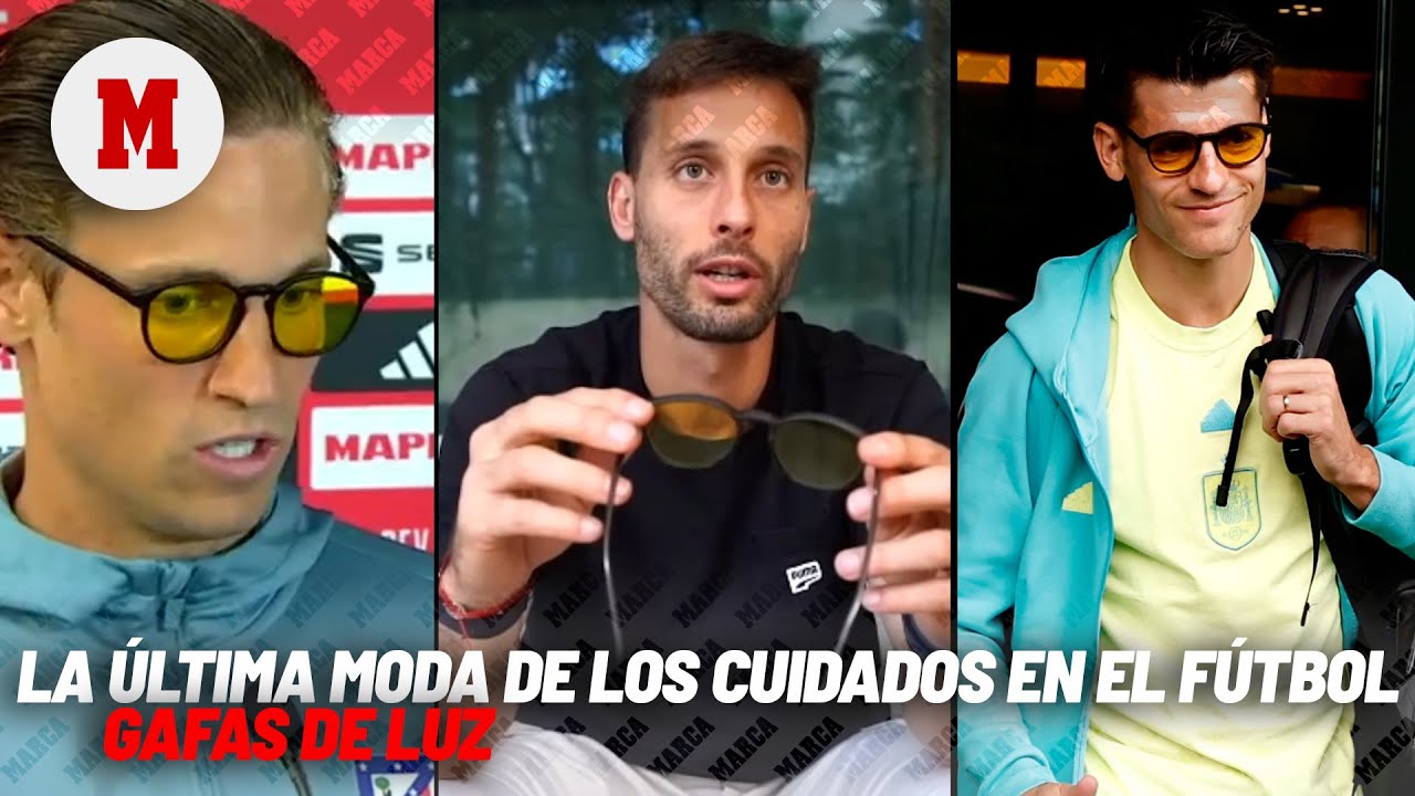 La &uacute;ltima moda en el cuidado de los futbolistas: gafas 'anti-pantallas' I MARCA