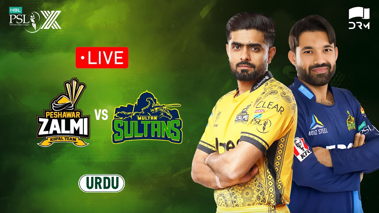 Live | Peshawar Zalmi vs Multan Sultans | 𝐔𝐑𝐃𝐔 | Match 9 | HBL PSL X | M3O1K