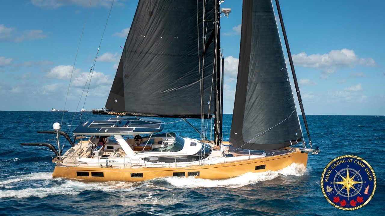 Review, tour and ideas for the beautiful Hylas 57 sailing yacht!