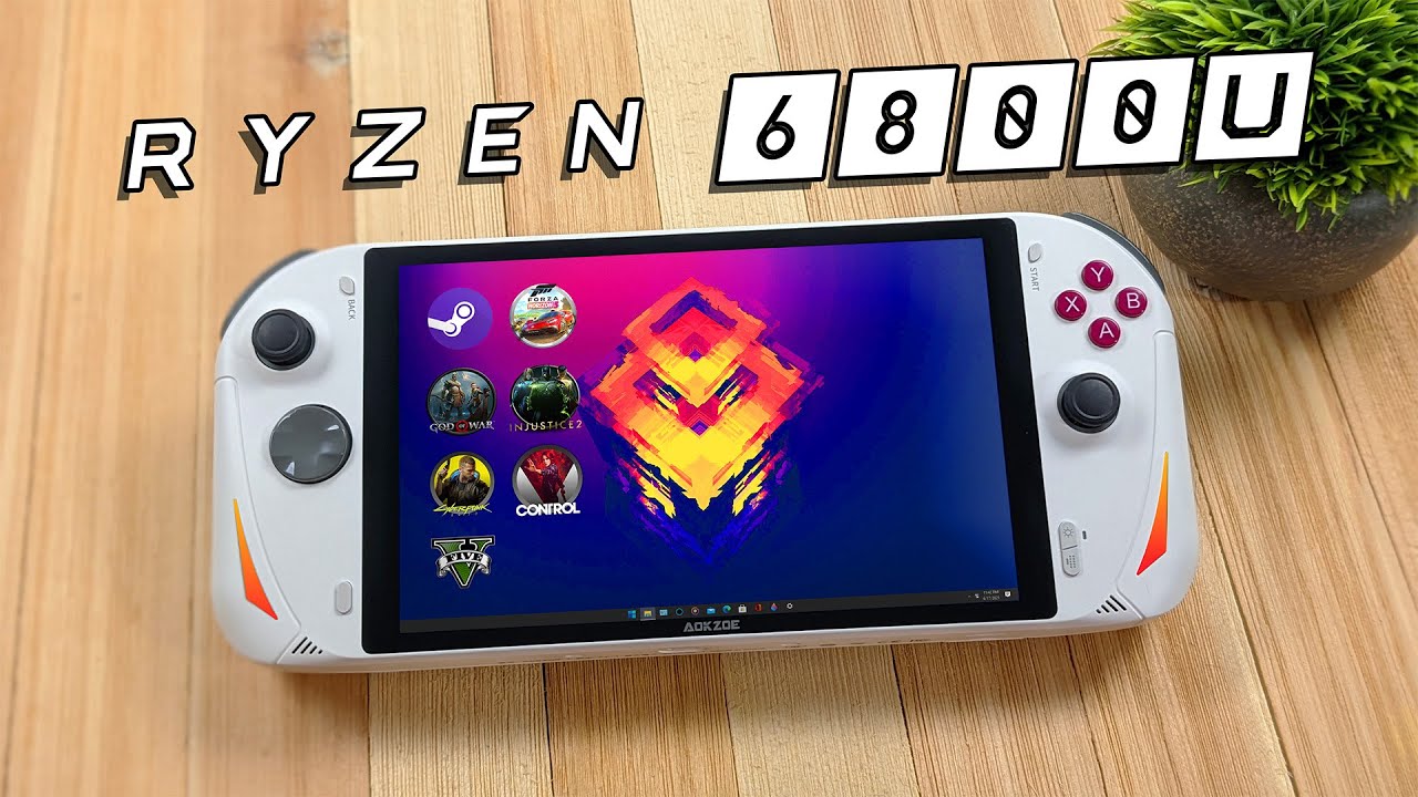 This New Ryzen 6800U Hand-Held Runs It All! So Fast! AOKZOE A1 Hands-On First Look