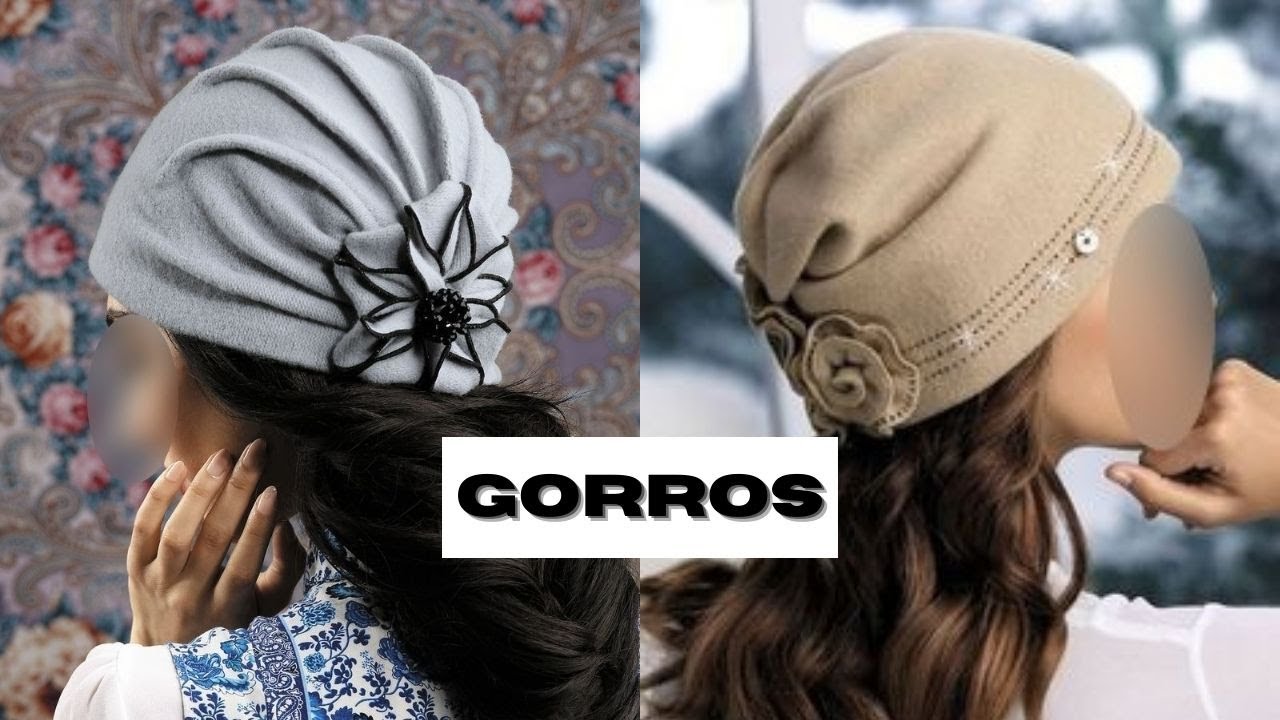 BELLOS GORROS PARA INVIERNO 2022🤩BEAUTIFUL HATS FOR WINTER 2022👒GORROS EN TELA Y CROCHET 2022