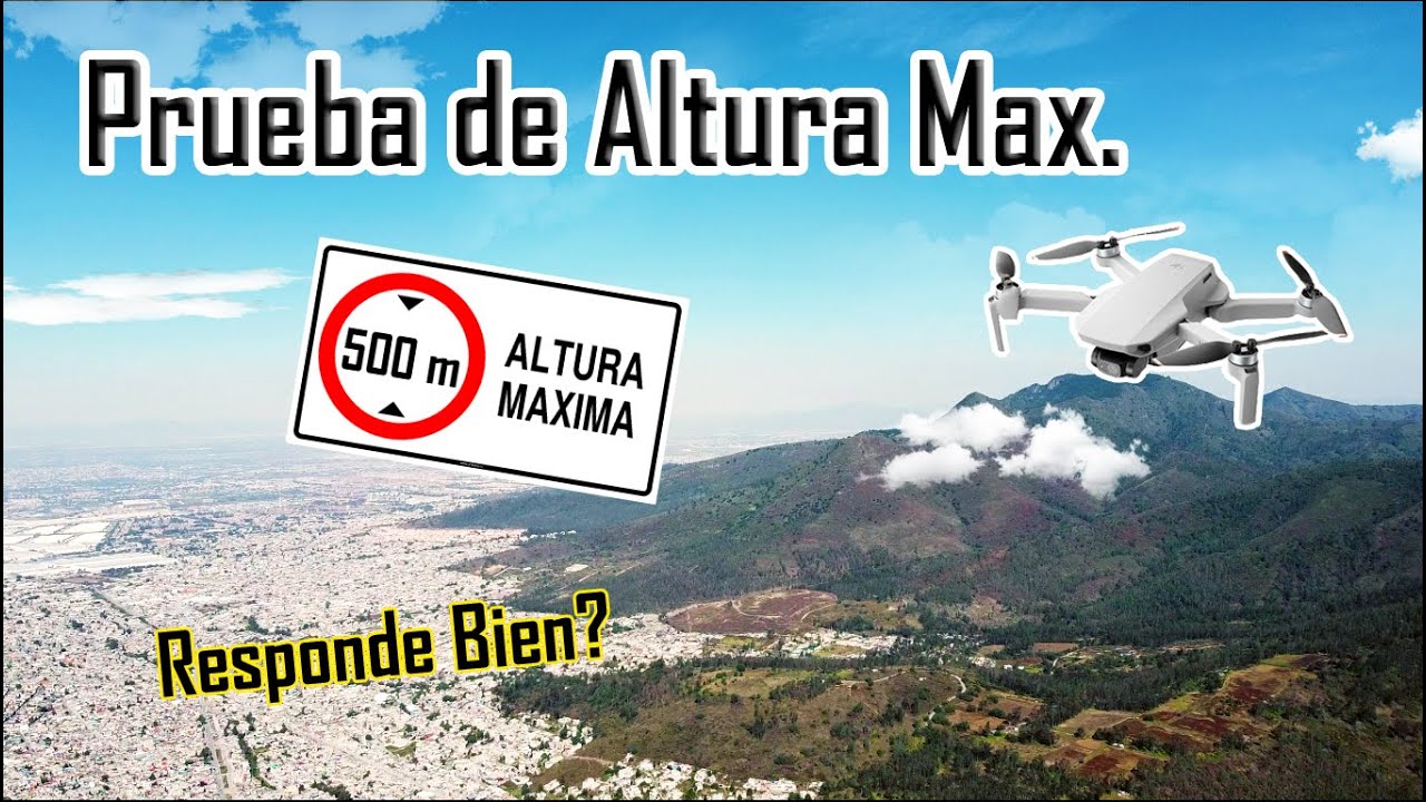 ⬆️ Prueba de Altura Maxima 500m ☁️ - Mavic Mini SE - Aplicacion Dji fly 1.4.12