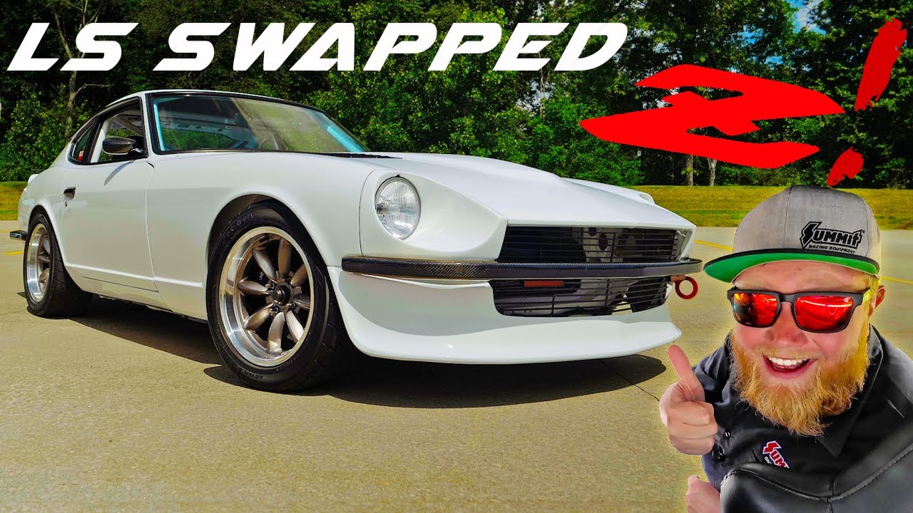 Винтажный Datsun 240Z + мощность LS2 V8 = поездка, вызывающая улыбку