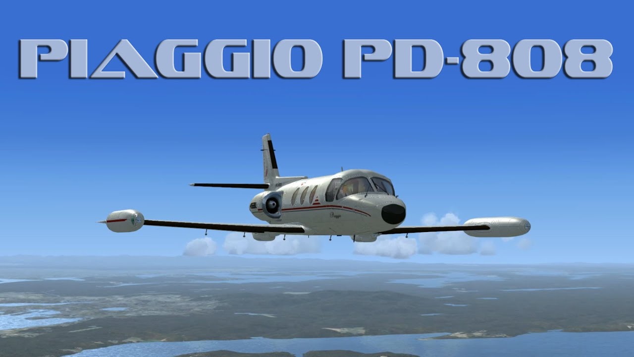 FSX Piaggio PD‑808 | Rare Italian Jet Landing at Victoria International Airport