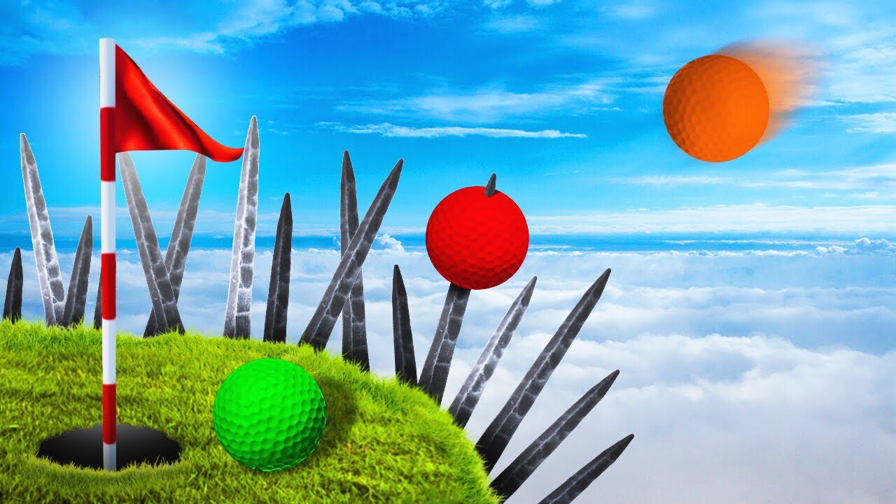 DODGE THE SPIKES TO WIN! (Golf It)