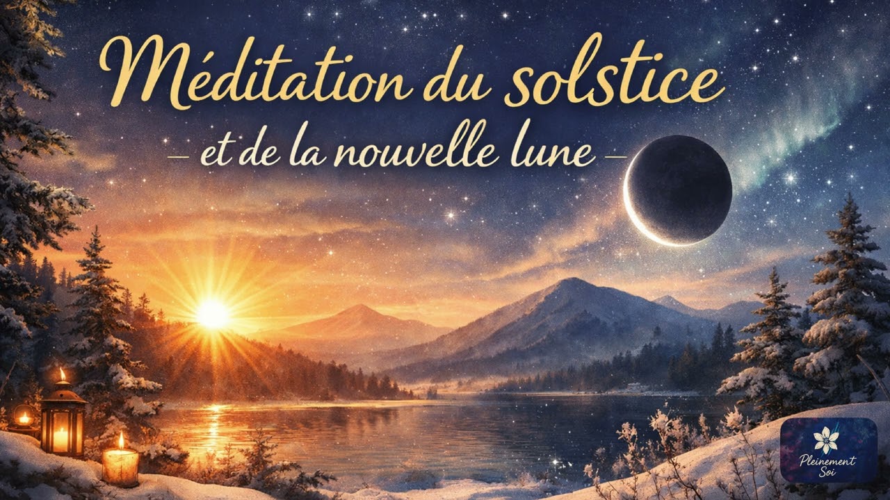 Méditation guidée: Nouvelle Lune du 19 décembre et Solstice d’hiver du 21 décembre 
