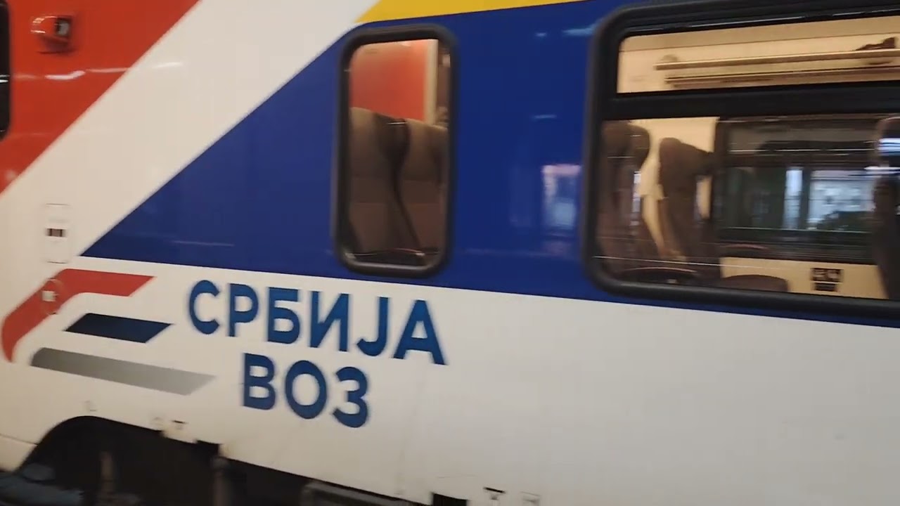 STADLER FLIRT ,regio train 649 from Subotica arr,dep from railway station Novi Beograd ,under const