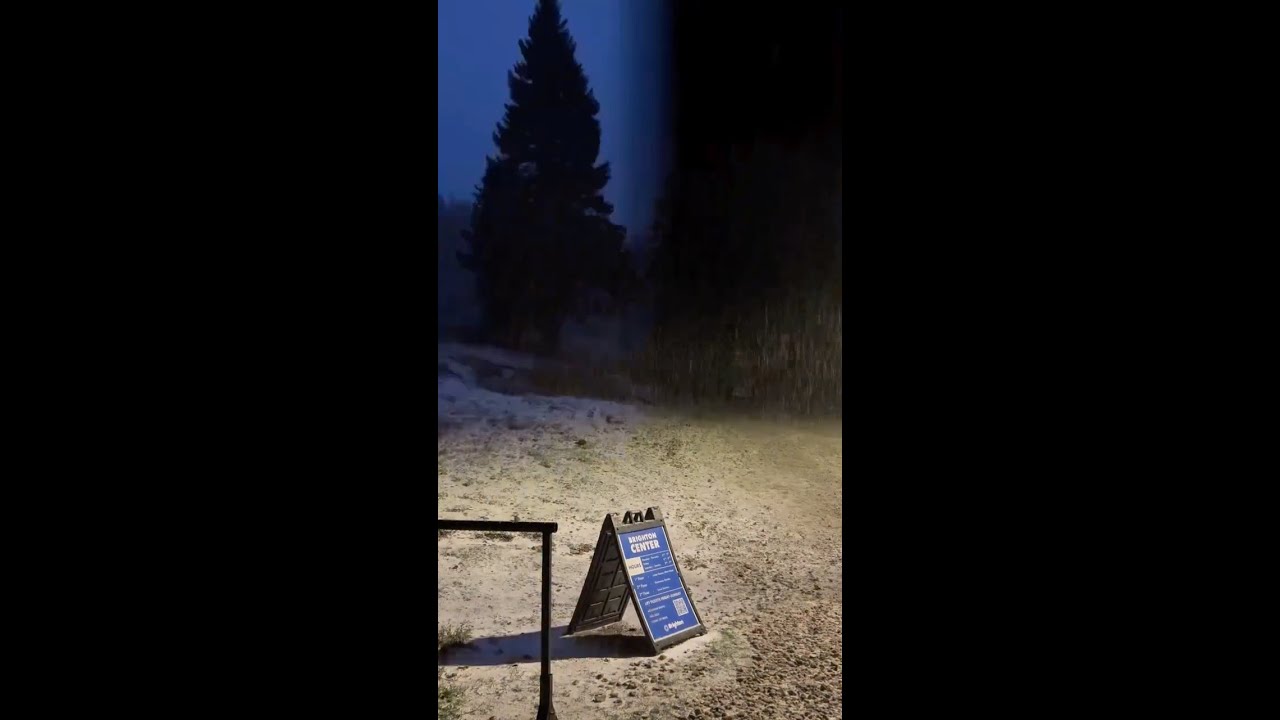Thunder Snow ⚡❄️ at Brighton Resort, UT, on Saturday night!