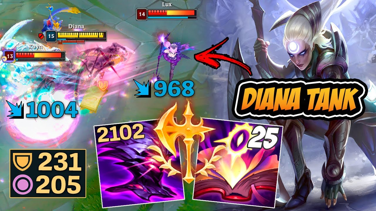 *NOVA* BUILD DIANA TANK S13 TÁ FORTE DEMAIS !! - LEAGUE OF LEGENDS
