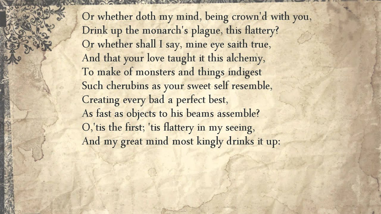 Sonnet 114: Or whether doth my mind, being crown'd with you