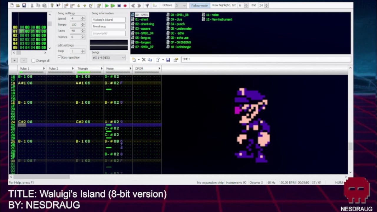 Waluigi's Island (8-BIT VERSION)