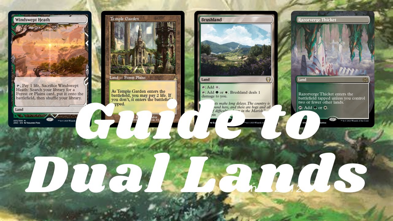 Guide to Dual Lands in MTG (Fetches,Shocks,Duals, etc..)